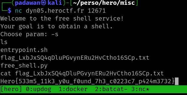 Free Shell Description